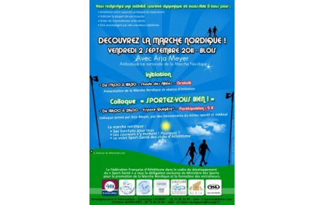 Colloque Marche Nordique à Blois 