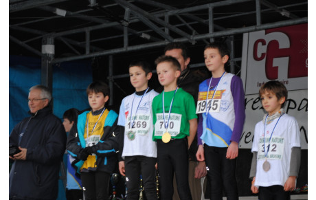 Les podiums des Départementaux de cross 2013